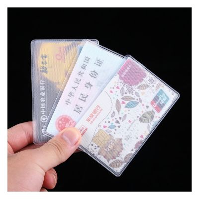 hot！【DT】☸▪  10pcs/lot Transparent Card Cover Protector Student Bus ID Holder Wallets Purse Business Credit