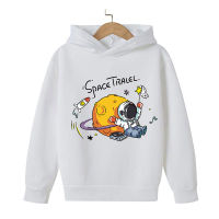 2021 autumn early winter jacket baby clothes boy astronaut print pattern hooded sweater sweater new 4-14