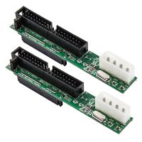 2X 7+15Pin 2.5 Sata Female to 3.5 Inch Ide Sata to Ide Adapter Converter Male 40 Pin Port for Ata 133 100 Hdd Cd Dvd