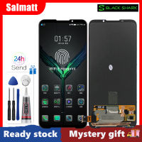 Salmatt 6.67 "หน้าจอต้นฉบับสำหรับ Xiaomi Black Shark 3/Black Shark 3S สัมผัสหน้าจอ LCD เครื่องอ่านพิกัด KLE-H0 BlackShark3 KLE-A0 BlackShark3s ชิ้นส่วนโทรศัพท์มือถือ