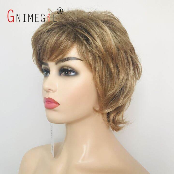 gnimegil-curly-wigs-for-women-short-synthetic-hair-blonde-lady-wig-with-bangs-natural-looking-girl-hair-costume-party-family-wig