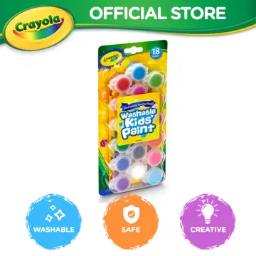Crayola Washable Kids Paint Set & Paintbrush, Painting Supplies 18