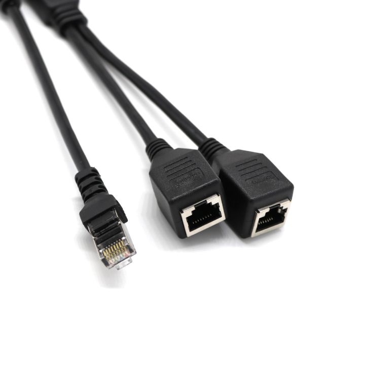 24cm-black-rj45-male-to-2-female-splitter-ethernet-lan-network-extender-adapter-connector-extension-cable-for-switch-adsl-router
