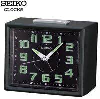 yh นาฬิกาปลุกตั้งโต๊ะ ตัวเรือนเป็นพลาสติก SEIKO รุ่น QHK024Kสีดำ QHK024Rสีแดง QHK024Gสีทอง QHK024Lสีฟ้า QHK024Sสีเงิน มีพรายน้ำ เสียงกระดิ่ง กริ๊งๆ มีไฟ odv