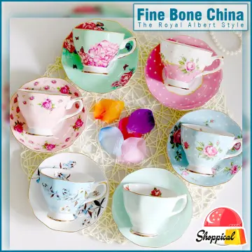 Fine Bone China Coffee Cup Set European Royal Style Tea Cups And Saucers  Set 200ml Ceramic Tea Cup Set Porcelain Cup For Coffee