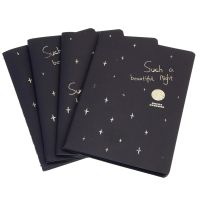 Black Paper Notebook Graffiti Sketch Book Diary for Painting Notepad Drawing Office School Stationery Gifts