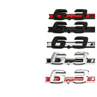 1X ABS Chrome Matte Glossy Black Red 6.3 Fender Emblem สติกเกอร์รถสำหรับ Benz AMG W207 W211 W212 W204 C63 E63