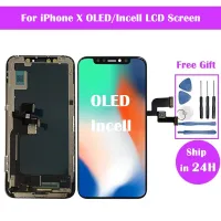 จอแสดงผล OLED/Incell สำหรับ iPhone X LCD พร้อมชุดดิจิไทเซอร์หน้าจอสัมผัสสำหรับ iPhone X อะไหล่หน้าจอ