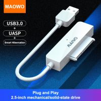 Maiwo 2.5 Inch HDD Solid State Drive Adapter Cable Portable USB to SATA Harddrive Converter Cord Computer Accessories White