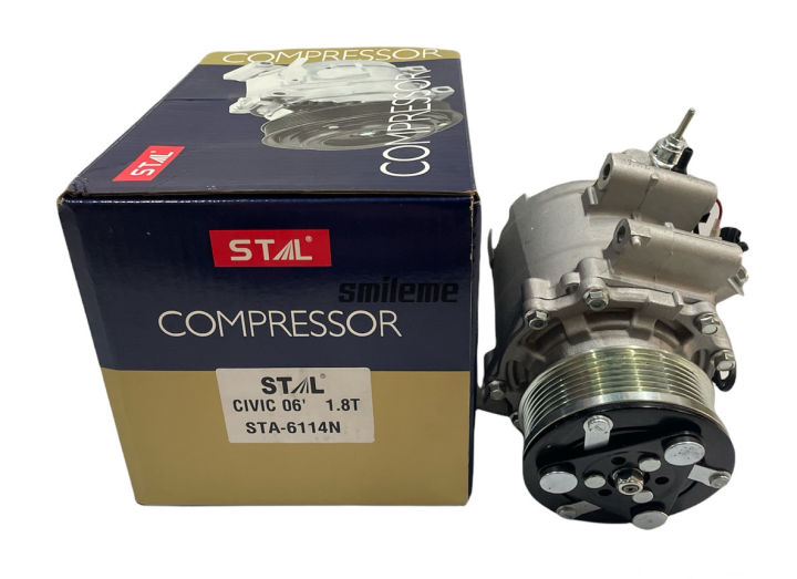 คอมแอร์-ฮอนด้า-ซีวิค-06-1-8-stal-คอมเพรสเซอร์-คอมแอร์รถยนต์-compressor-honda-civic-06-1-8