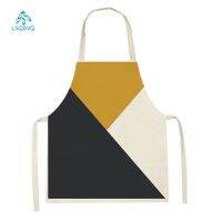 Geometric Stripes Arrow Printed Kitchen Apron Women Men Baking Accessories Adult Child Cooking Apron Household Pinafore Aprons