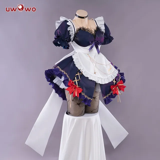 Pre Sale Exclusive Authorization Uwowo Game Genshin Impact Mona Maid Dress New Cosplay Costume 9982