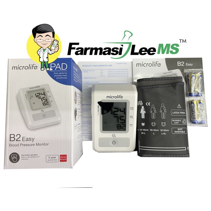 Microlife B2 Basic Blood pressure monitor with irregular heartbeat