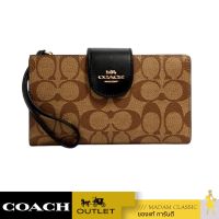 กระเป๋าสตางค์คล้องมือ COACH C2874 TECH WALLET IN COLORBLOCK SIGNATURE CANVAS (IMCBI)