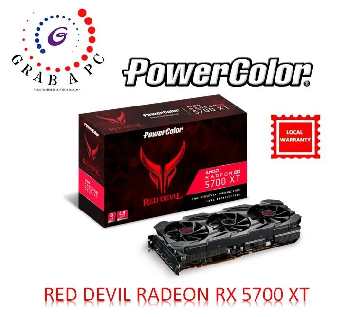 ラウンド  POWER COLOR 8GBD6-3DHE/OC XT 5700 AXRX PCパーツ