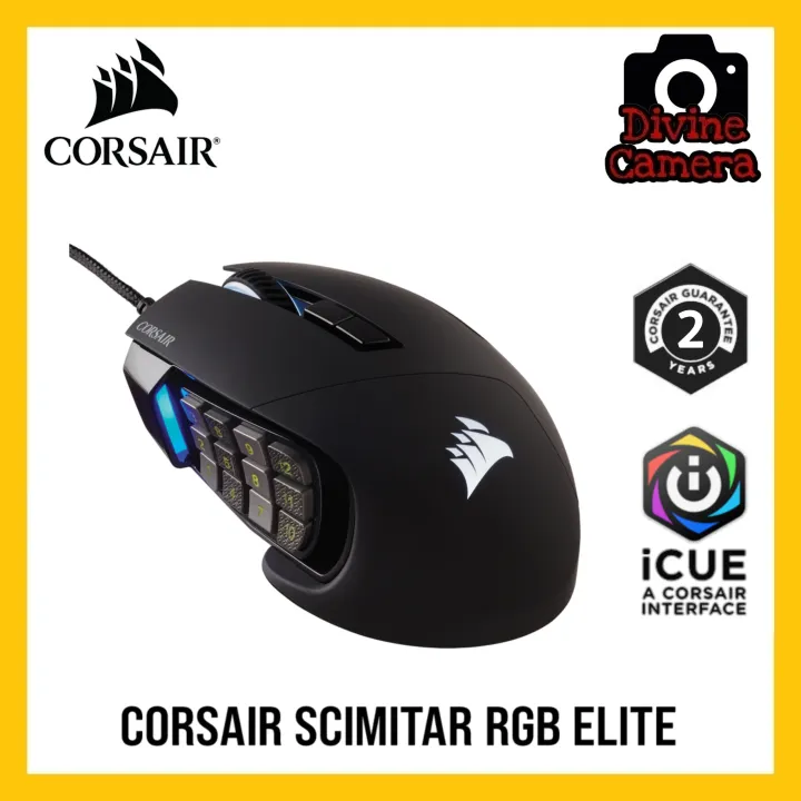 CORSAIR SCIMITAR RGB ELITE Optical MOBA/MMO Gaming Mouse | Lazada