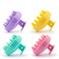 Soft Silicone Scalp Shampoo Massage Brush Shower Body Brush Scalp Massager Brush Wash Clean Care Tool