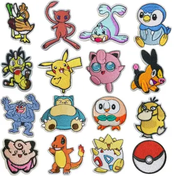Anime Pokemon Pikachu Patches for Clothing Japan Iron on Patches Clothes  Heat Transfer Stickers for Boy Girl T-shirt Patch Decor