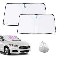 210T Car Windshield Sunshade UV Ray Reflector Auto Window Sun Shade Visor Shield Cover Keeps Vehicle Cool Adhesives Tape