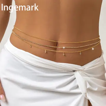 Waist Chain, Belly Chains, Gold Body Chain, Gold Belly Chain, Gold Chain  Belt, Silver Body Chain, Body Harness, Belt Chain, Chain Harness -   Singapore