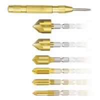 【CW】 6/7pcs 6/8/9/12/16/19mm HssCountersink Boring Bit Set for Wood Metal Change Chamfer ToolSet