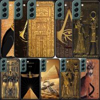 Egypt Pharaoh mural Phone For Samsung Galaxy S20 FE S21 Plus S22 S23 Ultra Case S10 S10E S9 S8 S7 Edge Cover Silicone Soft Coque Electrical Safety