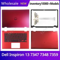 ใหม่ต้นฉบับสำหรับ Inspiron 13 7347 7348 7359หน้าจอ LCD สำหรับแล็ปท็อปฝาหลังบานพับฝาปิดโน้ตบุคที่วางแขนเคสด้านล่าง B C D กรอบ