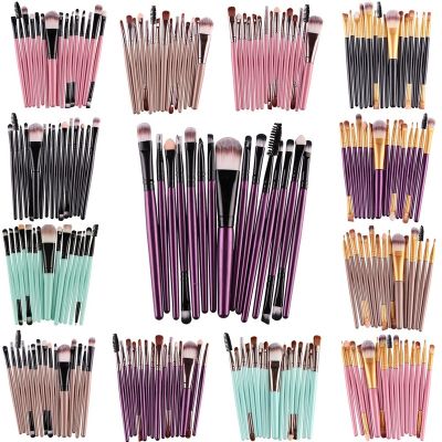 【cw】 Wholesale 20 eye brush set beauty tools shadow foundation 22 color makeup make up brushes beduty eyeliner