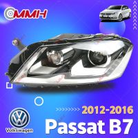 ไฟหน้ารถสำหรับ Volkswagen Passat ไฟหน้า B7 12 13 14 15 ไฟหน้าสำหรับ ไฟหน้า โคมไฟหน้า ไฟหน้า​โปรเจค​เตอร์​ โคมไฟหรถยนต์ เลนส์กระจก headlamp headlight front light lens