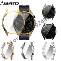 Silicone cover For Huawei Watch GT3 46mm 42mm case Full Screen Protector For GT 3 42mm cover For watch gt runner shell bumper