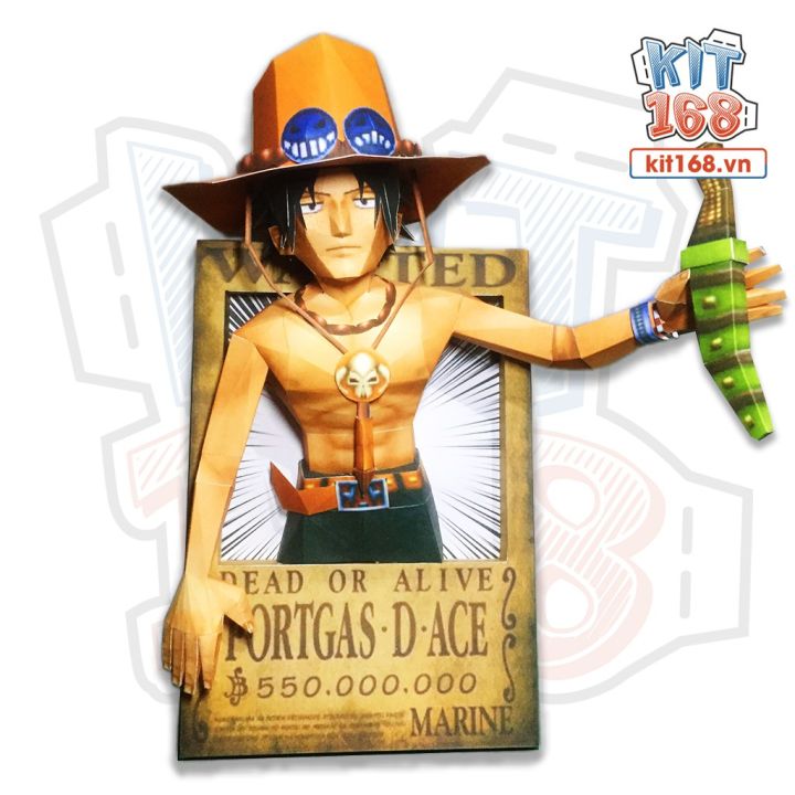 Mô hình giấy Anime 3D Truy nã Ace – One Piece | Lazada.vn