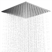 8/10/12 inch Rainfall Shower Head Stainless Steel Square Rain Shower Head Pressurized  Big Shower Head Showerheads