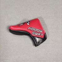 Golf Putter Headcover Fighting Bull Wide Blade Small Mallet Magnetic Cover Durable PU Leather Red Black