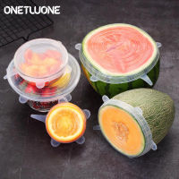 Onetwone 6แพ็คฝาปิดซิลิโคนยืดสำหรับขนาดต่างๆ,OenbopoซิลิโคนชามฝาปิดอาหารSaverครอบคลุมห่อชามหม้อถ้วยฝาปิด-BPAฟรี,เครื่องล้างจาน,ไมโครเวฟ,เตาอบและช่องแช่แข็งปลอดภัย