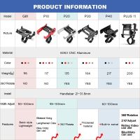 อลูมิเนียม GUB Dudukan Ponsel Sepeda 4 ~ 7 "อุปกรณ์เสริมคลิปยึดแฮนด์รถจักรยานยนต์ Plus11 P30