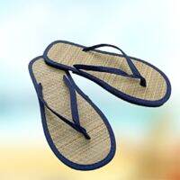 Ladies Slippers Fashion Floral Flat Flip Flops New Leisure Rattan Weave