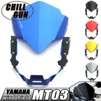 Motorcycle Accessories Windshield Windscreen Deflector CNC Kit For YAMAHA MT-25 MT-03 2015-2019 MT25 MT03 FZ03 MT 03 15-19