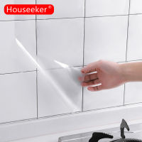 Houseeker 5/3เมตรครัวโปร่งใสน้ำมันหลักฐานผนังสติ๊กเกอร์ทนความร้อนสาดป้องกันกาวตนเองฟอยล์กระเบื้องฟิล์มป้องกันน้ำมันสติ๊กเกอร์