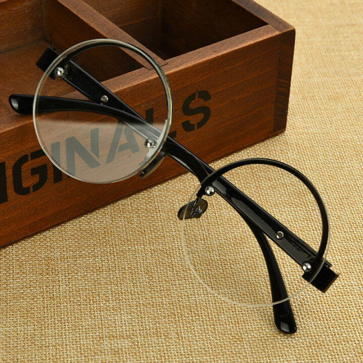 Anti Fatigue Reading Glasses Women Men Round Clear Glass Presbyopia Eyeglasses Male High 3902