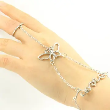 Gold Star Butterfly Slave Bracelet Hand Accessories for Women