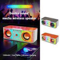 Portable Wireless Speaker Wireless Outdoor Mini Speakers Multifunctional and USB Rechargeable Remote Control 1200mAh Battery functional