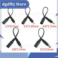 Dgdfhj Shop 5.5x2.1mm DC Female Power Jack to DC Male Plug Cable 5.5*2.5mm 3.5x1.35mm 4.0*1.7mm Extension Connector Power Cord