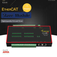 NPN Input 100 MBPS EtherCAT Slave Station IO โมดูล16 In 16 Out โมดูล RJ45 Switch Internet Splitter Photoelectric Isolation