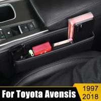 สำหรับ Toyota Avensis T22 T25 T27 1997-2012 2013 2014 2015 2016 2017 2018รถที่นั่งรอยแยกช่องกล่อง Gap กระเป๋าฝาครอบในตัว