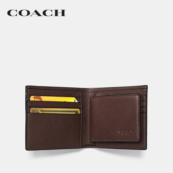 coach-กระเป๋าสตางค์ผู้ชายรุ่น-3-in-1-wallet-สีน้ำตาล-74991-mah