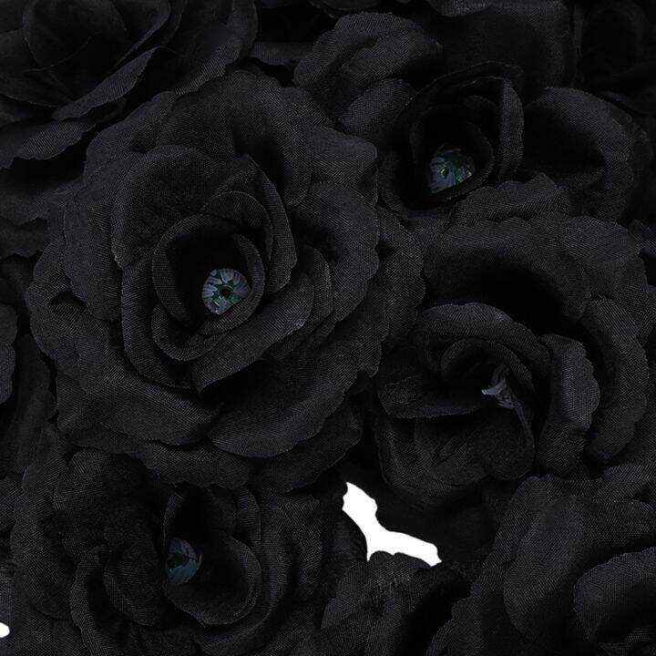 20-pcs-black-rose-artificial-silk-flower-party-wedding-house-office-garden-decor-diy