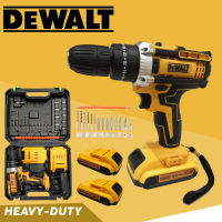 DEWALT สว่านไร้สาย สว่านไร้สายแท้ สว่านไฟฟ้ากระแทก สว่านไร้สาย 3 ระบบ149V เจาะ ขันน็อต เจาะกระแทก เจาะไม้ เจาะคอนกรีต เจาะเหล็กได้ แบตใหญ่ ใช้งานยาวนาน คุณภาพเยี่ยม