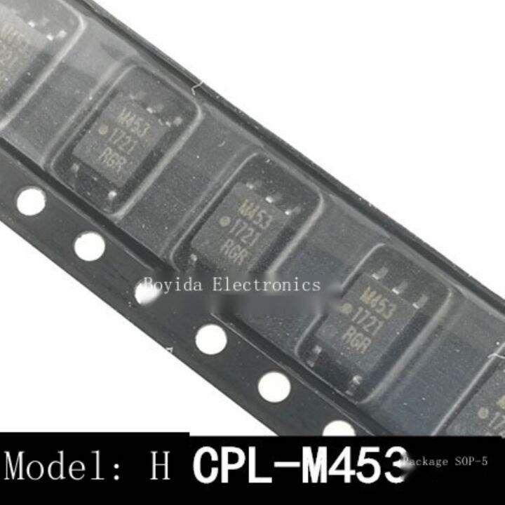 10ชิ้นใหม่นำเข้าต้นฉบับ-hcpl-m453-sop-5แพทช์-m453-1เมตรความเร็วสูง-optocoupler-acpl-m453