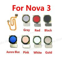 Touch ID Fingerprint Sensor Scanner Connector Home Return Button Key Flex Cable สําหรับ Huawei Nova 3