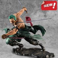 หนึ่งชิ้นใหม่10ซม. ภาพอนิเมะ Roronoa Zoro สามใบมีด Sa-สูงสุดรูปปั้นอะนิเมะมังงะชุดสะสมตุ๊กตาขยับแขนขาได้โมเดลของเล่นเด็ก